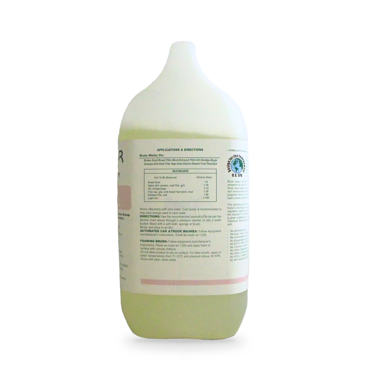 Greenaction Brute Ultra Concentrated Truck and Trailer Wash 5L — side shot 1