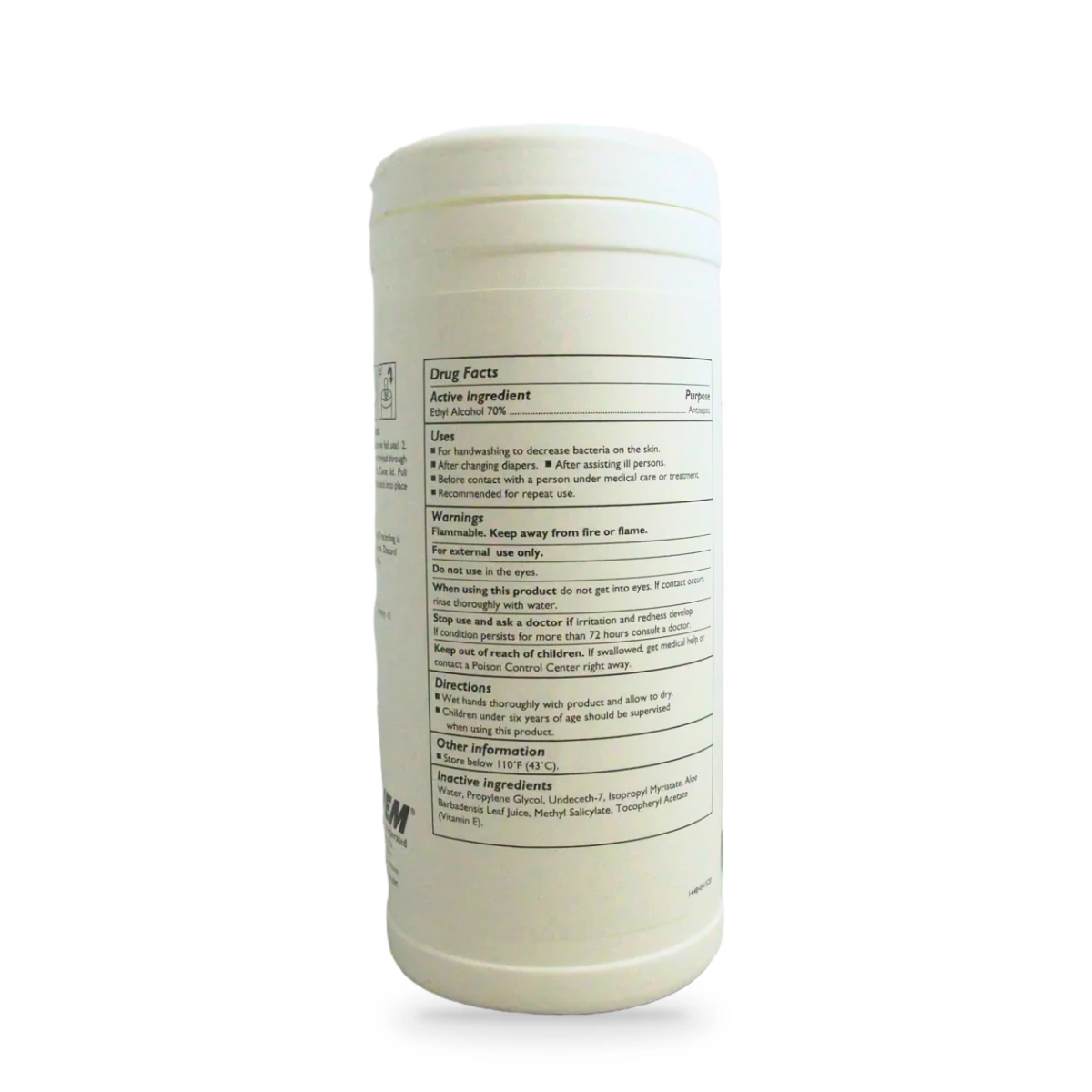 Han-I-Wipes Hand Sanitising Wipes — side shot