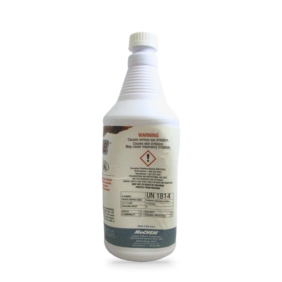 Hurricane Carbon and Baked-On Grease Remover — back shot