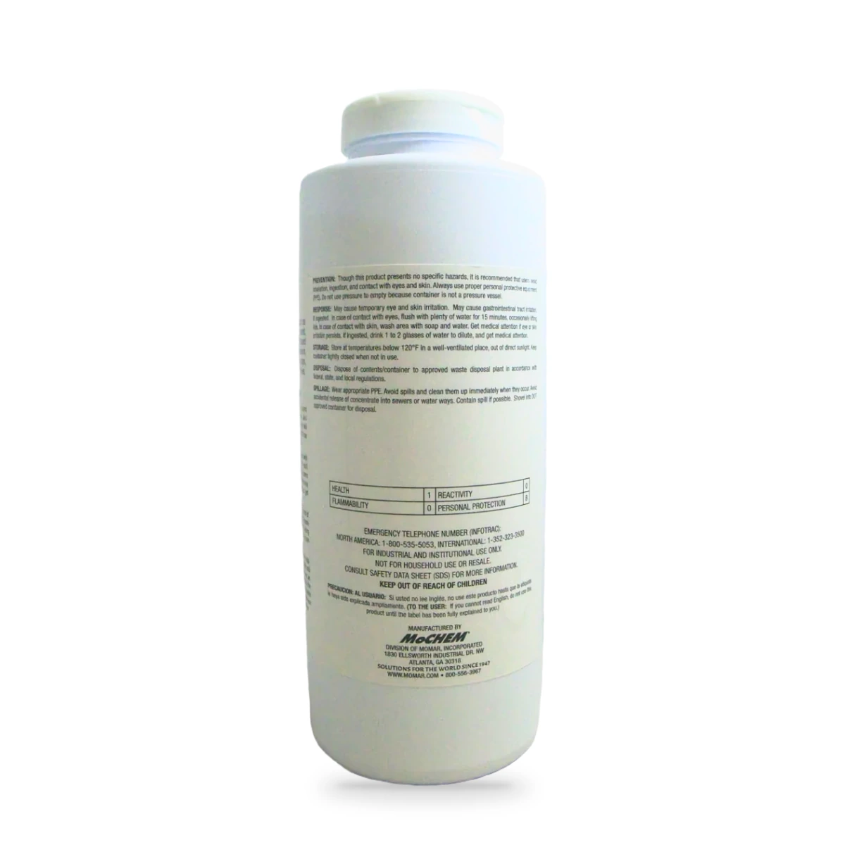 Insta-Zorb Instant Spill Absorbent — back shot