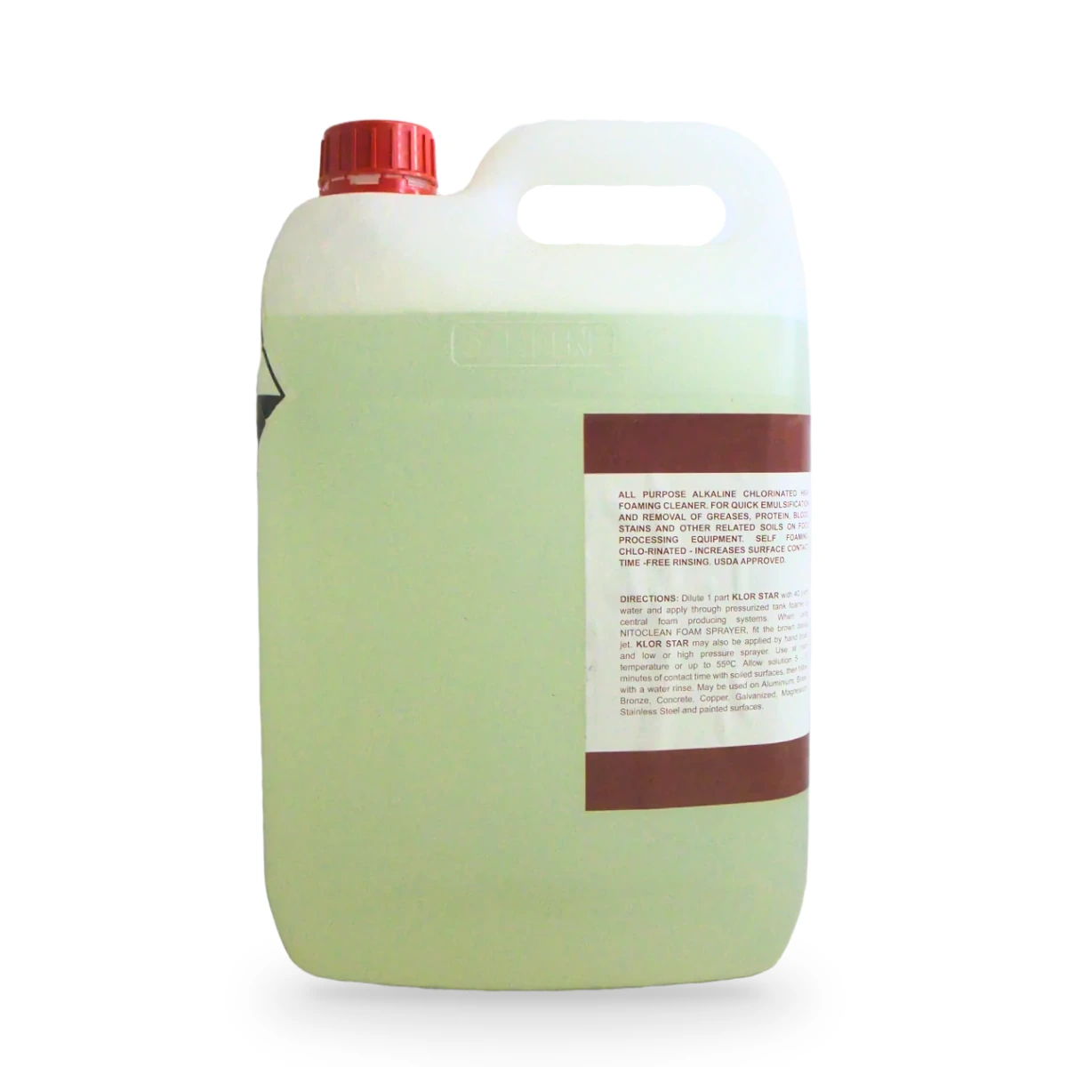 Klor Star Alkaline Chlorinated High Foaming Cleaner 5L — side shot 2