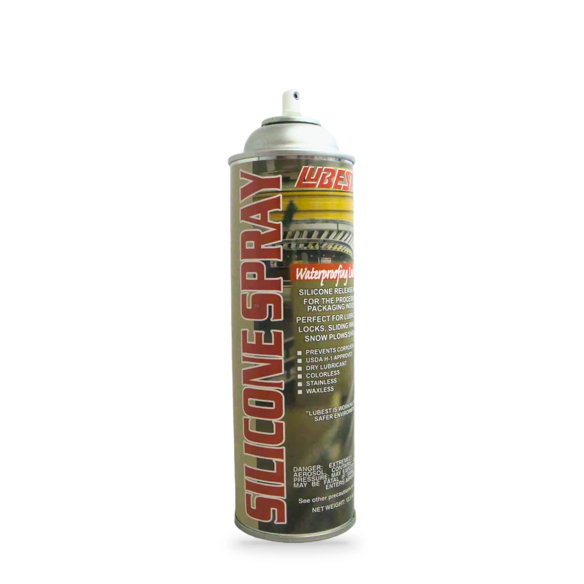 Lubest Silicone Spray — front shot (cap off)