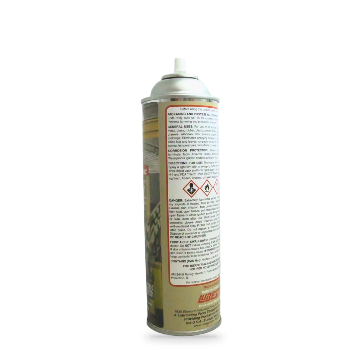 Lubest Silicone Spray — back shot (cap off)