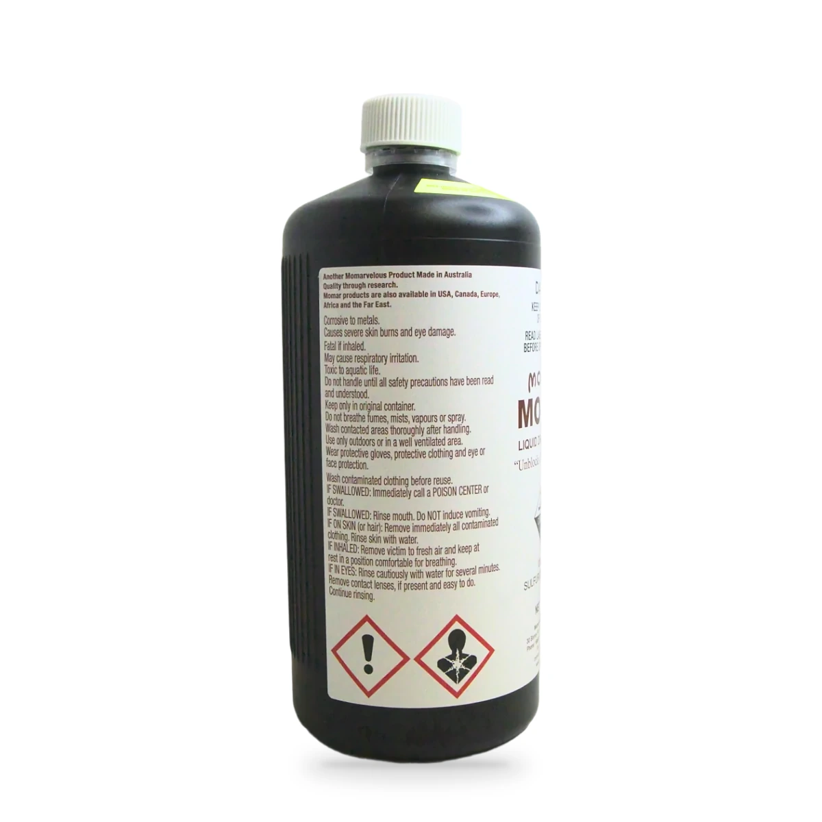 Mo Flo Liquid Drain Solvent — side shot