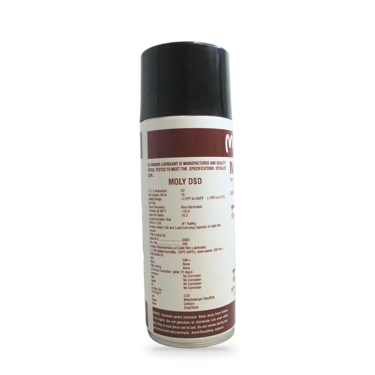 Moly DSD Dry Film Lubricant — side shot
