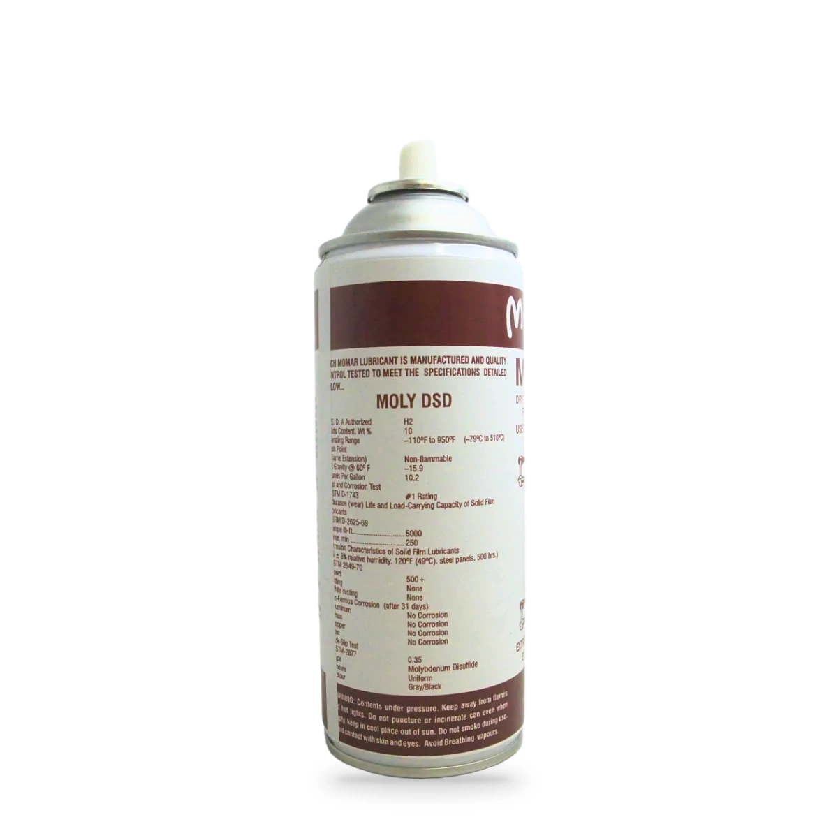 Moly DSD Dry Film Lubricant — side shot (cap off)