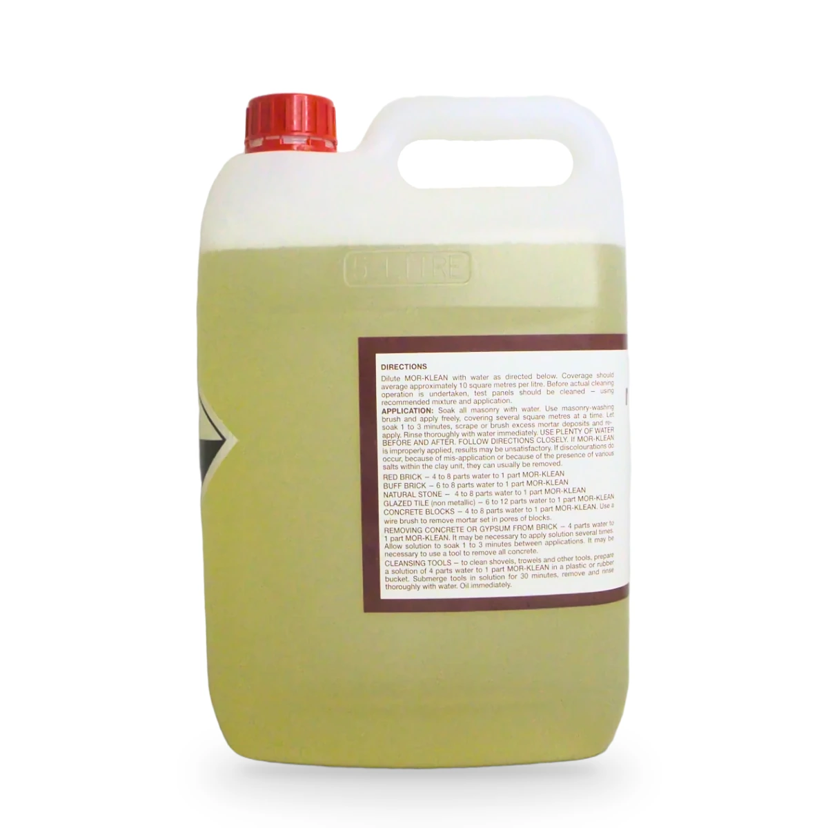 Mor-Klean Brick and Masonry Cleaner 5L — side shot 2