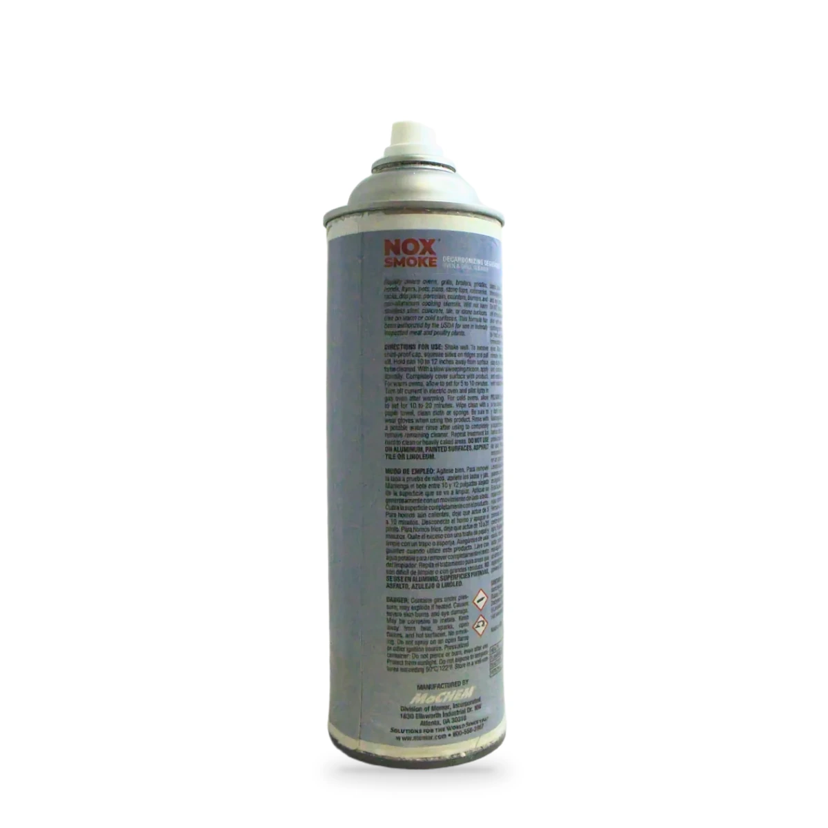 Nox Smoke Degreasing Degreaser Oven and Grill Cleaner — back shot (cap off)