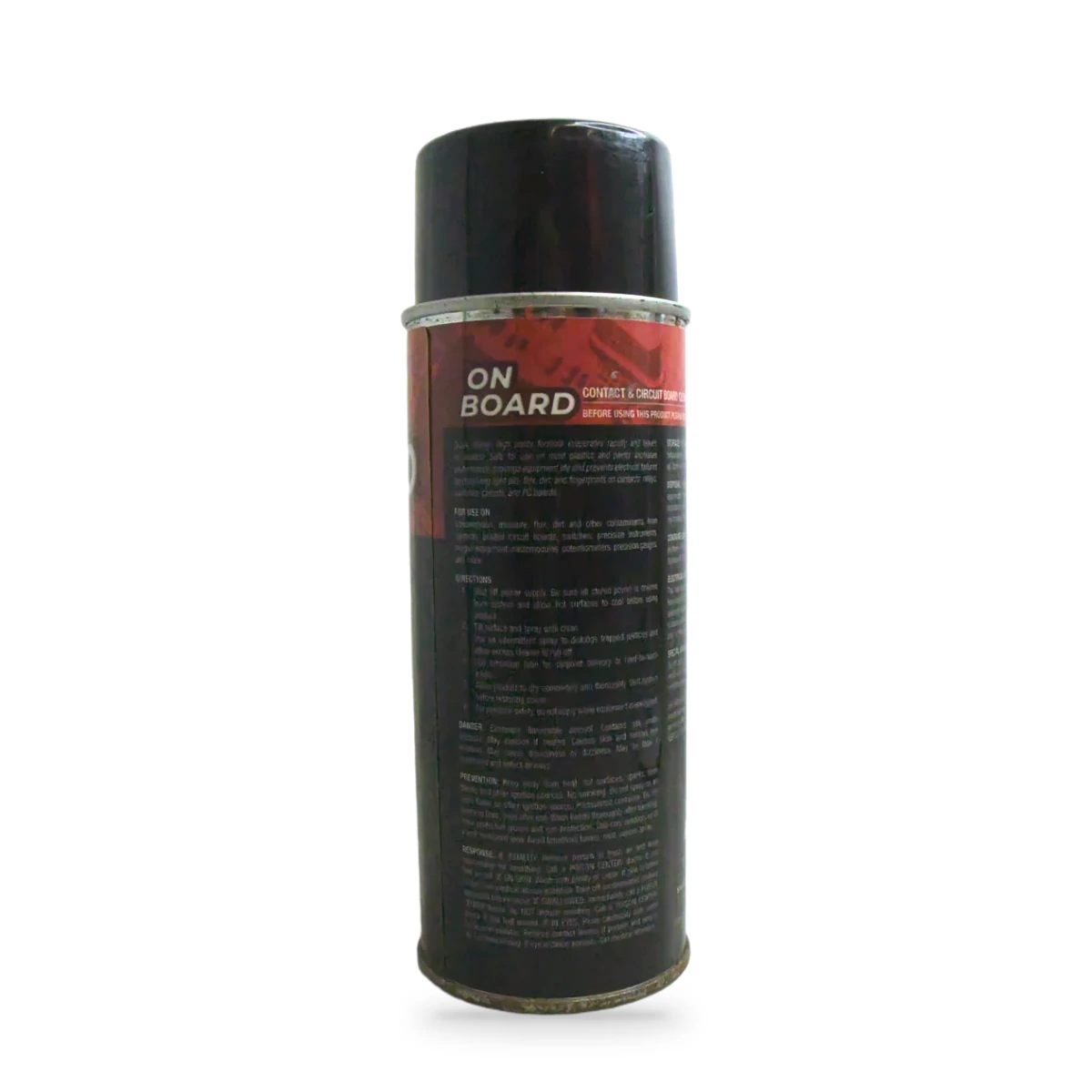 On Board Contact and Circuit Board Cleaner — back shot