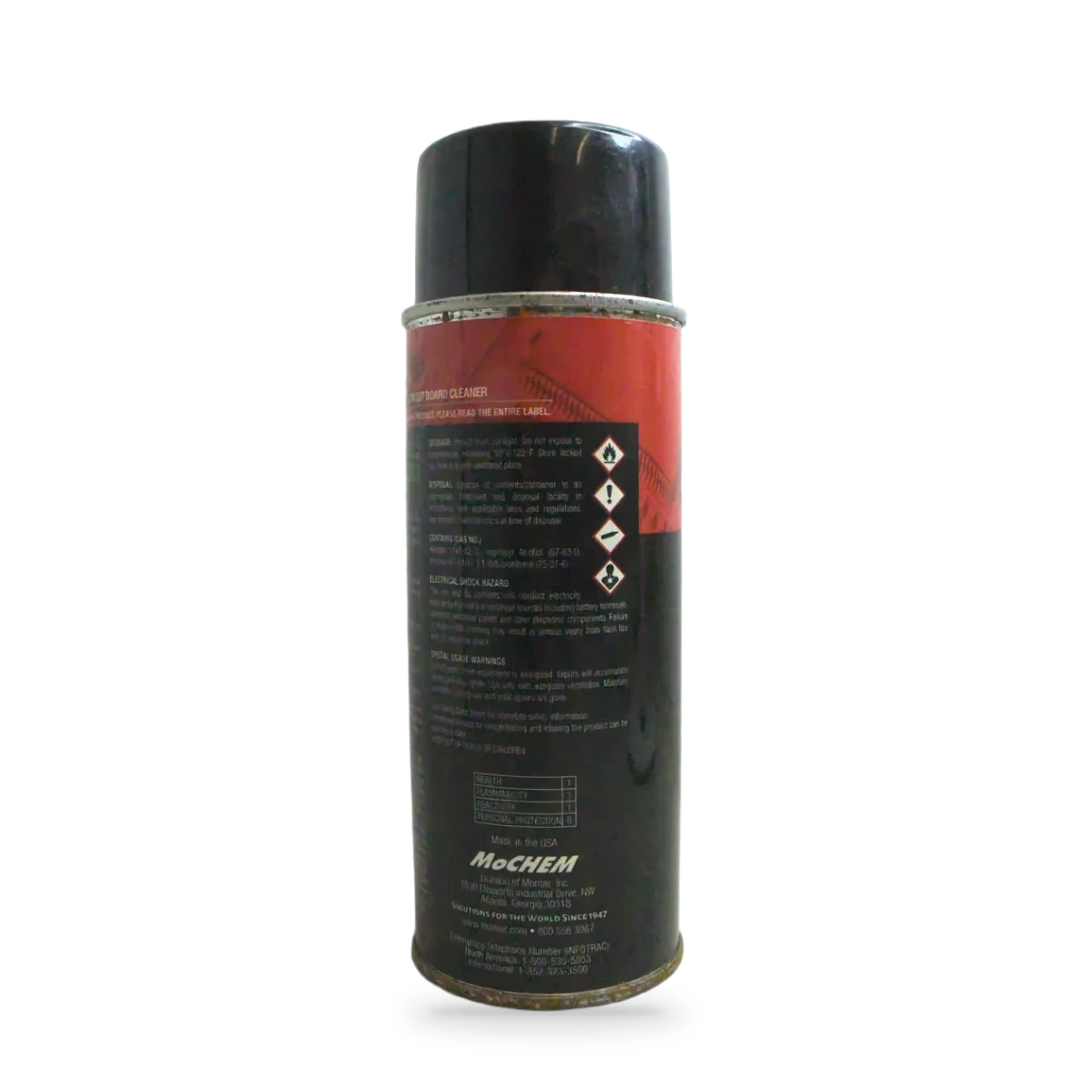 On Board Contact and Circuit Board Cleaner — side shot