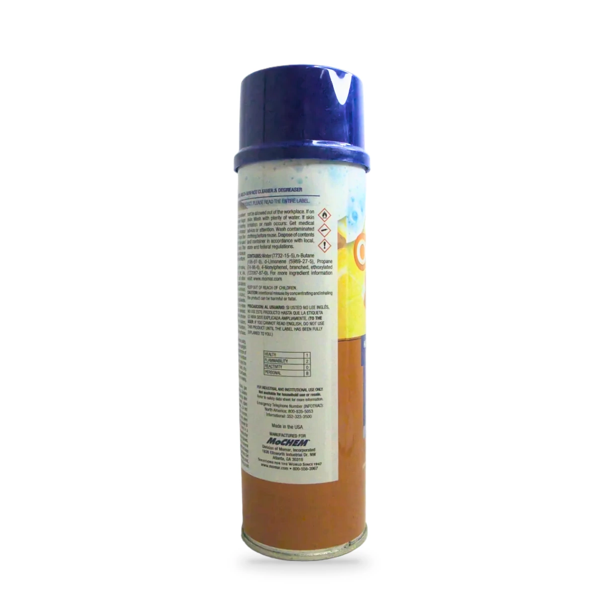 Orange Sno High-Foaming Multi-Surface Cleaner and Degreaser — side shot
