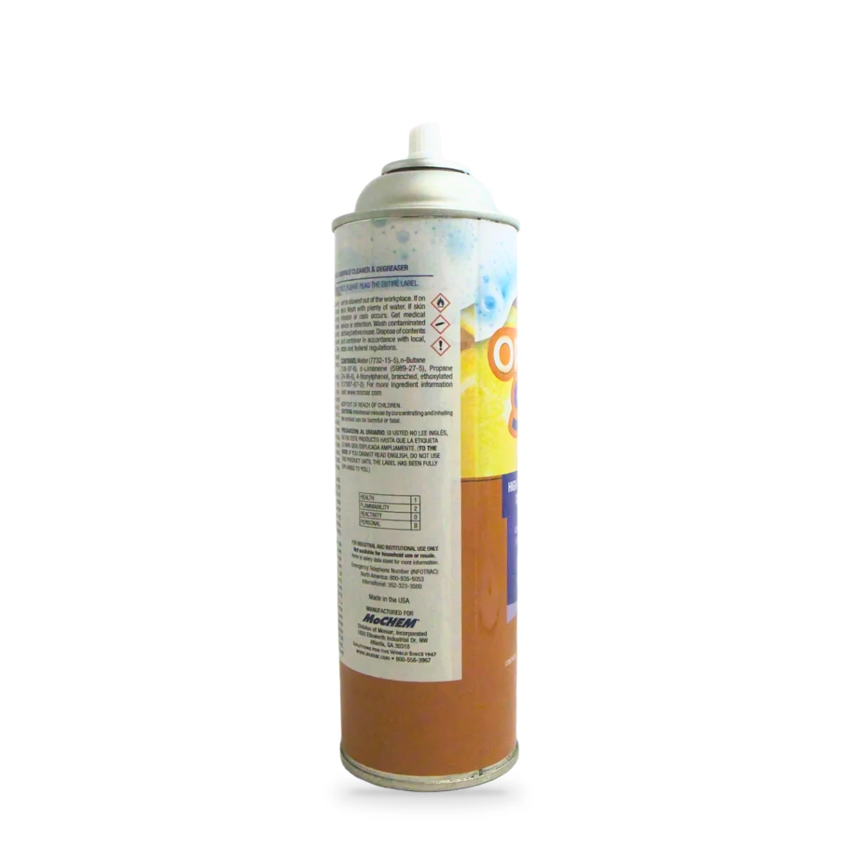 Orange Sno High-Foaming Multi-Surface Cleaner and Degreaser — side shot (cap off)