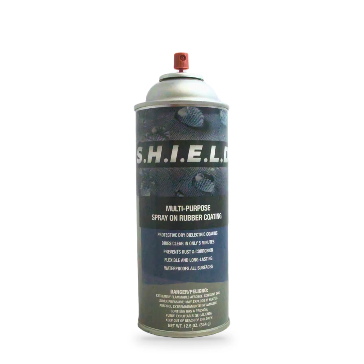 SHIELD Multi-Purpose Spray-On Rubber Coating — front shot (cap off)