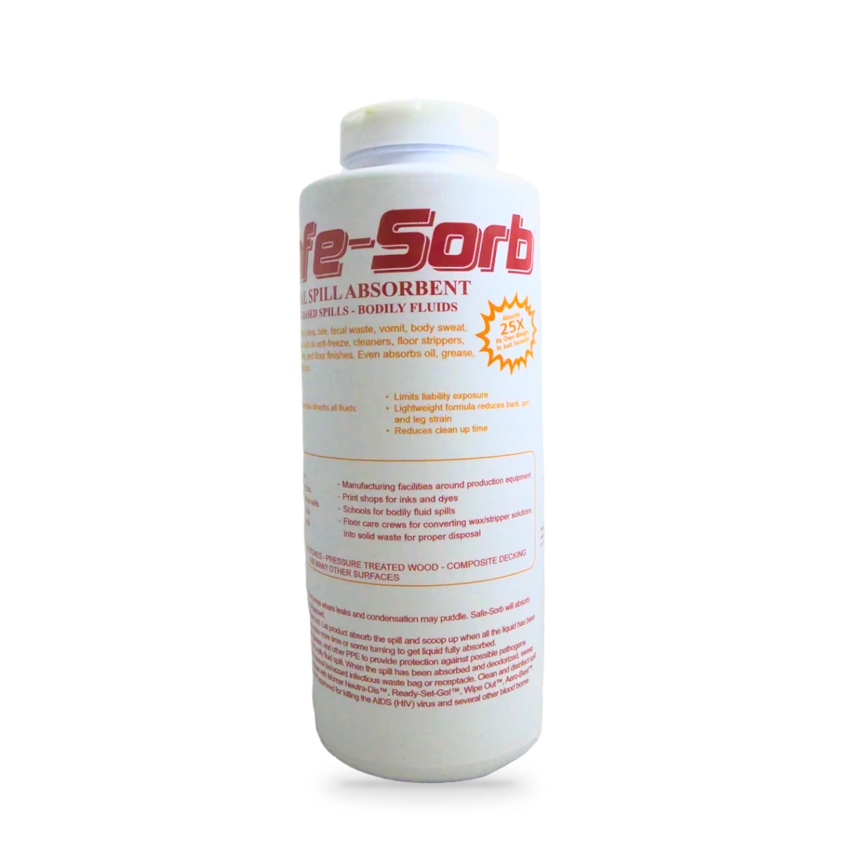 Safe-Sorb Universal Spill Absorbent — front shot (angled)