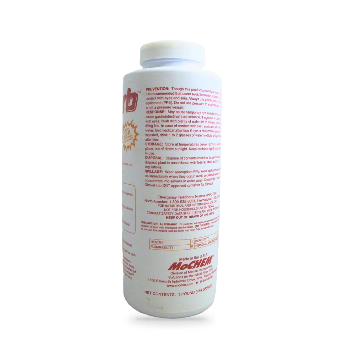 Safe-Sorb Universal Spill Absorbent — back shot