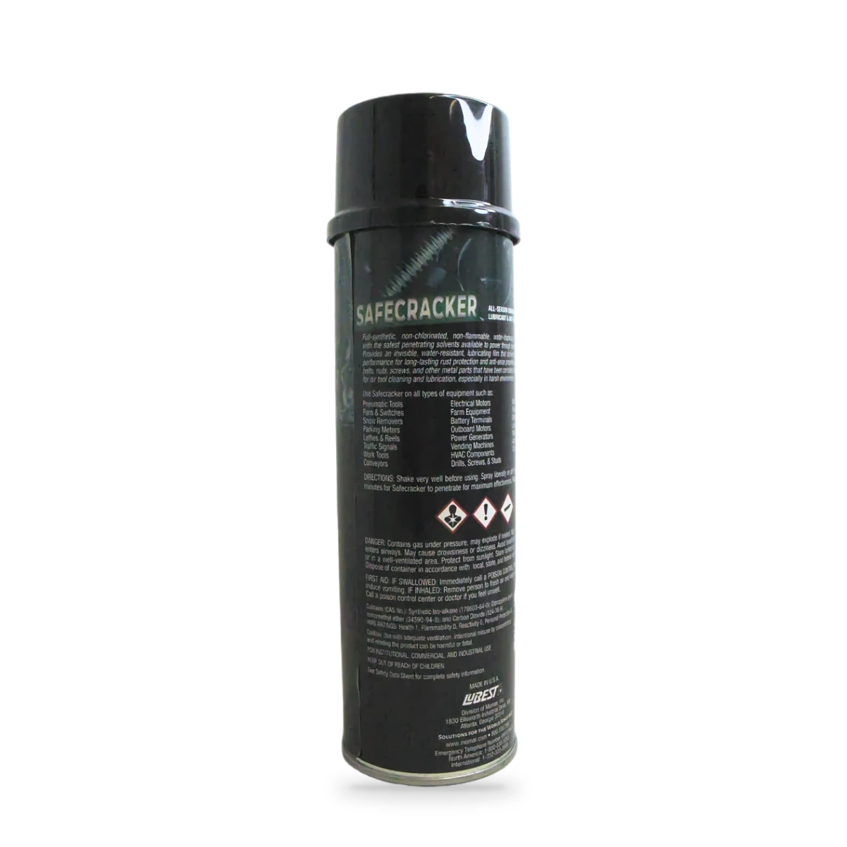 Safecracker Penetrating Lubricant and Anti-Freeze — back shot