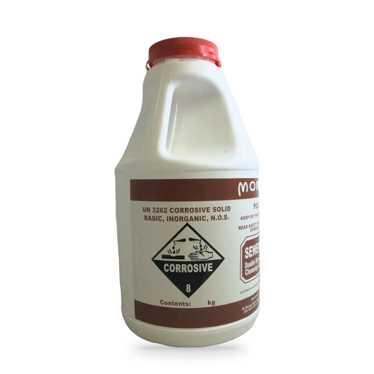 Sewer-Cide Jug — side shot