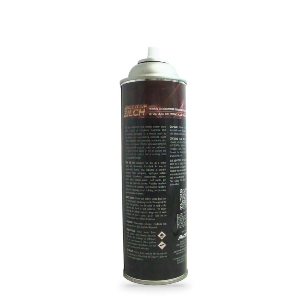 Spice It Up Zilch Smoke Odour Eliminator — back shot (cap off)