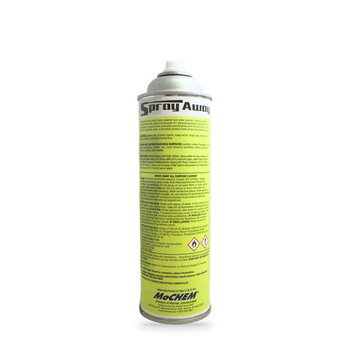 Spray Away All Purpose Cleaner — back shot (cap off)