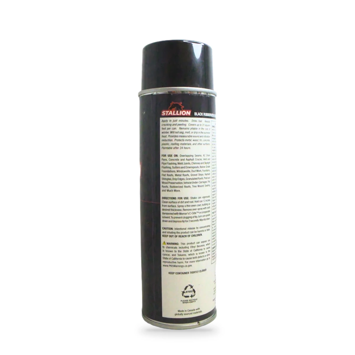 Stallion Black Rubberized Coating — back shot