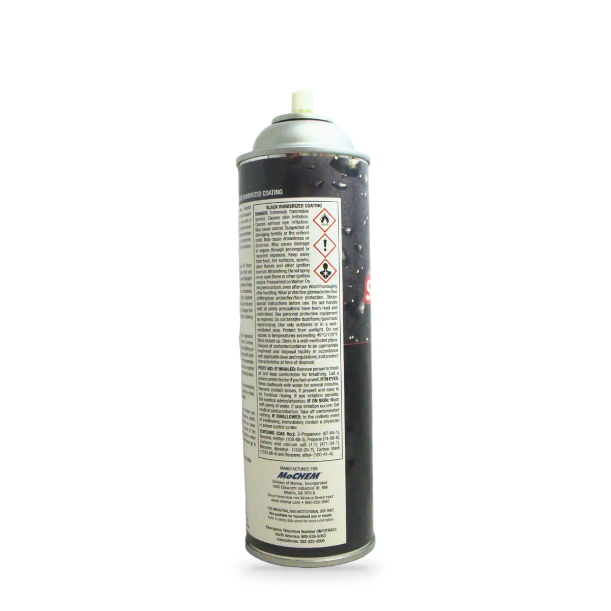Stallion Black Rubberized Coating — side shot (cap off)