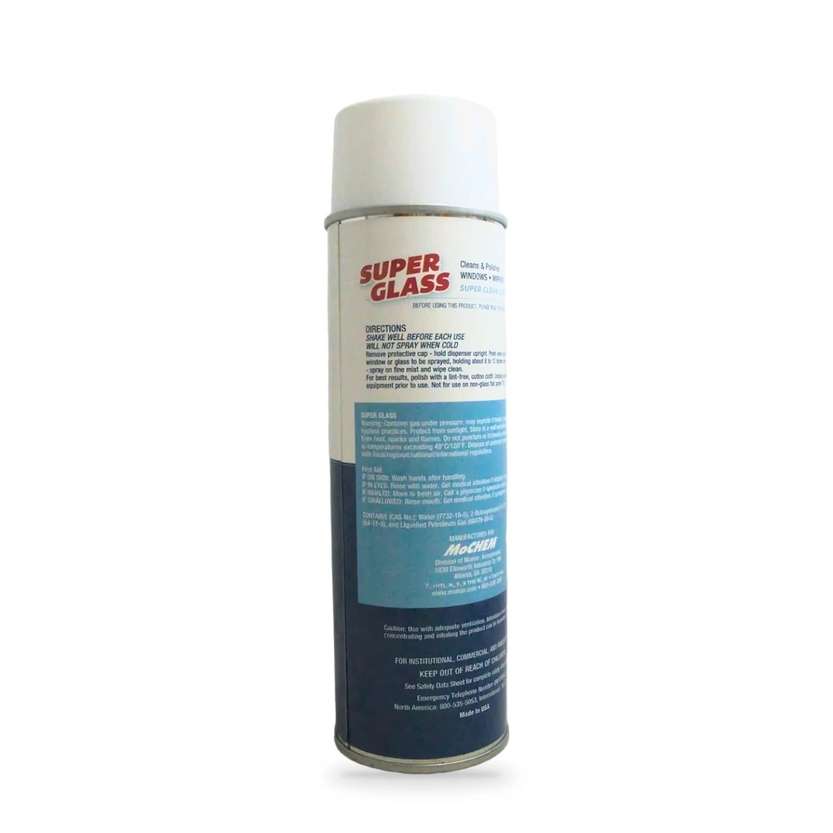 Super Glass Glass Cleaner — back shot