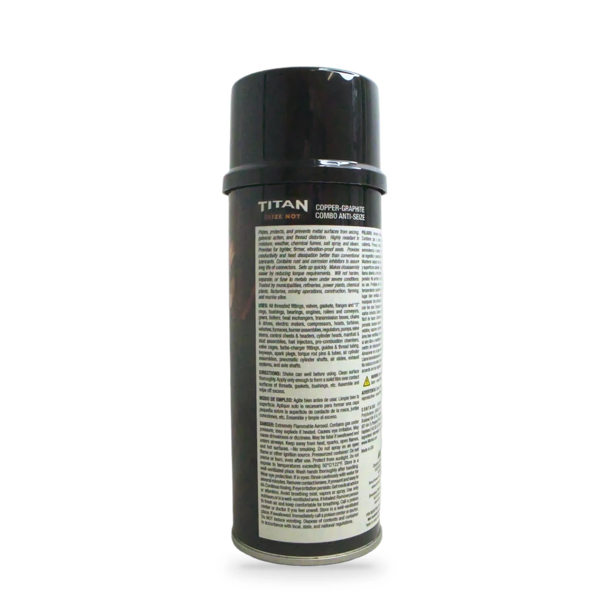 Titan Seize Not Copper-Graphite Anti-Seize — back shot