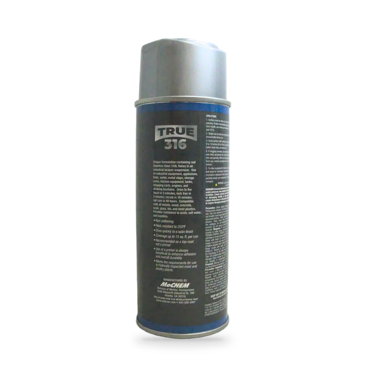 True 316 Stainless Steel Coating — back shot 1