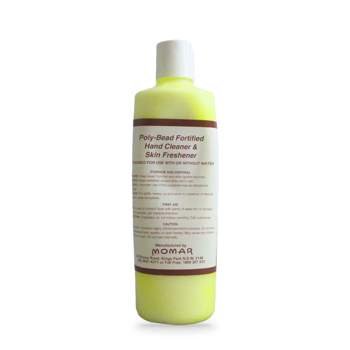 Unbeadable Poly-Bead Fortified Hand Cleaner — back shot