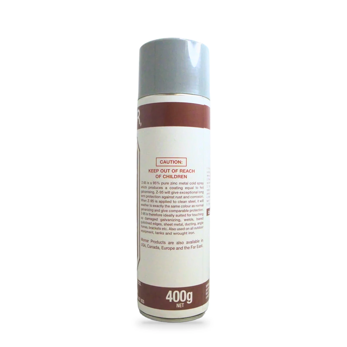 Z-95 Cold Galvanizing Spray — back shot